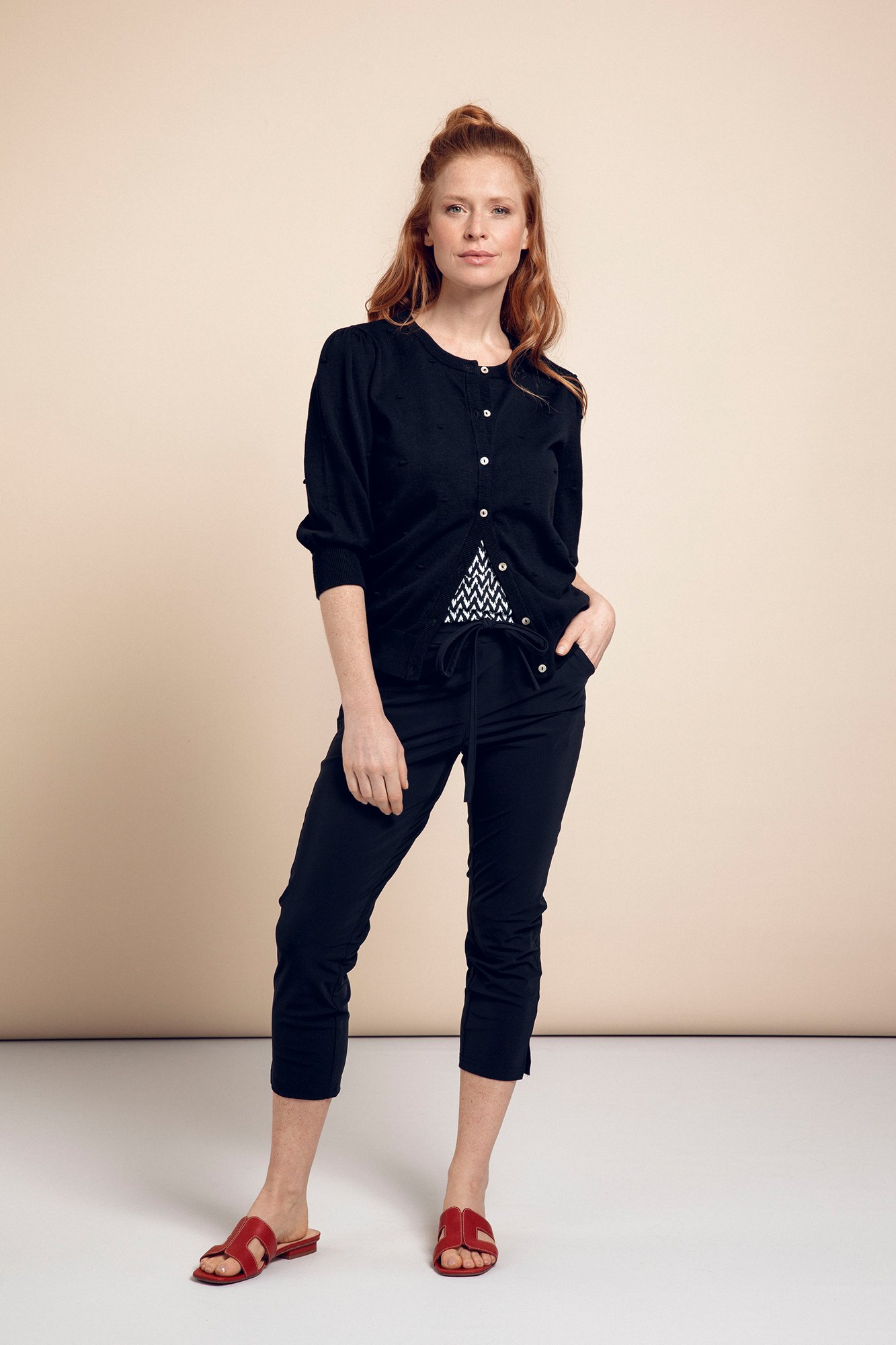 Studio Anneloes Billy Trousers Dark Blue