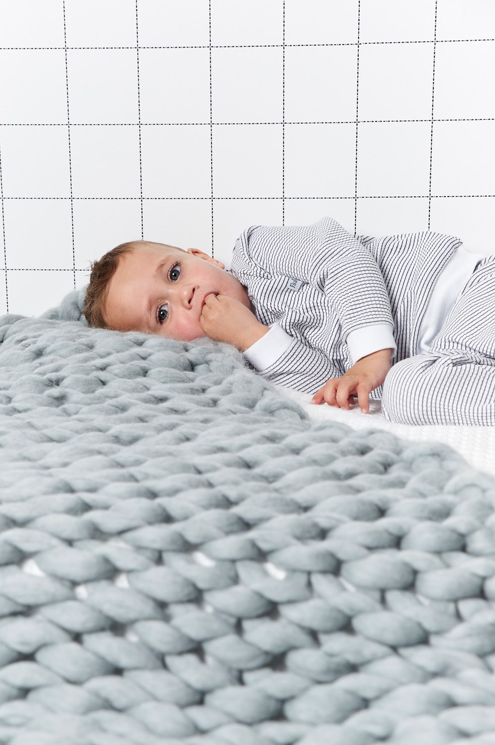 Feetje wafelpyjama marine