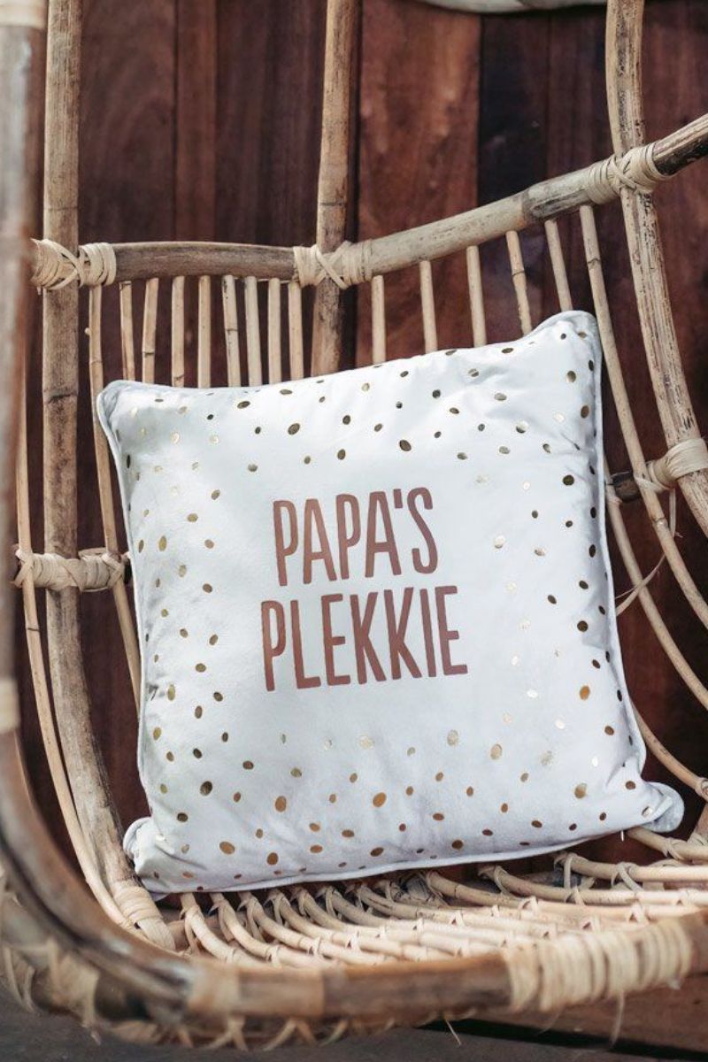 100% Leuk Kussen Papa's Plekkie