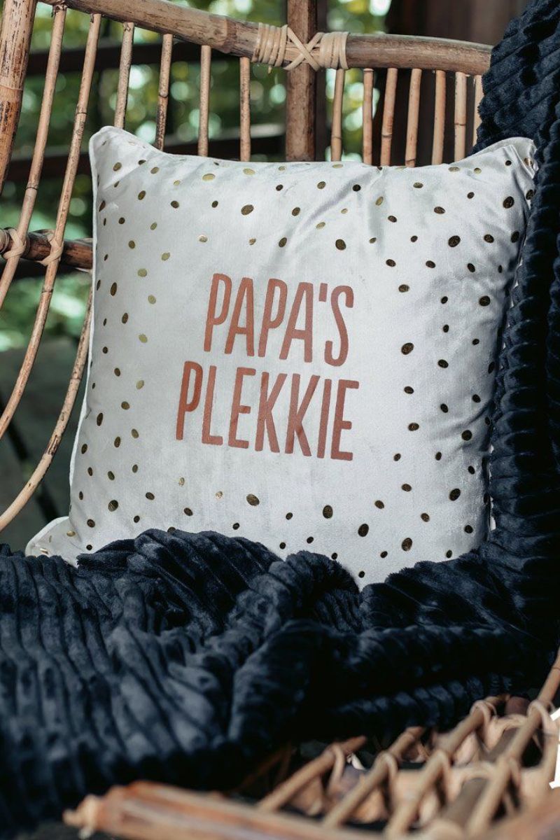 100% Leuk Kussen Papa's Plekkie