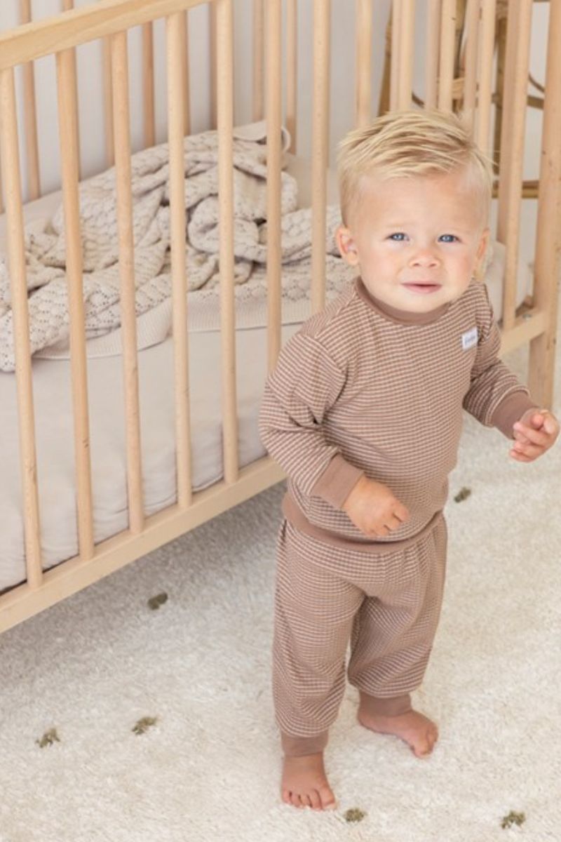Feetje Pyjama Wafel Bruin