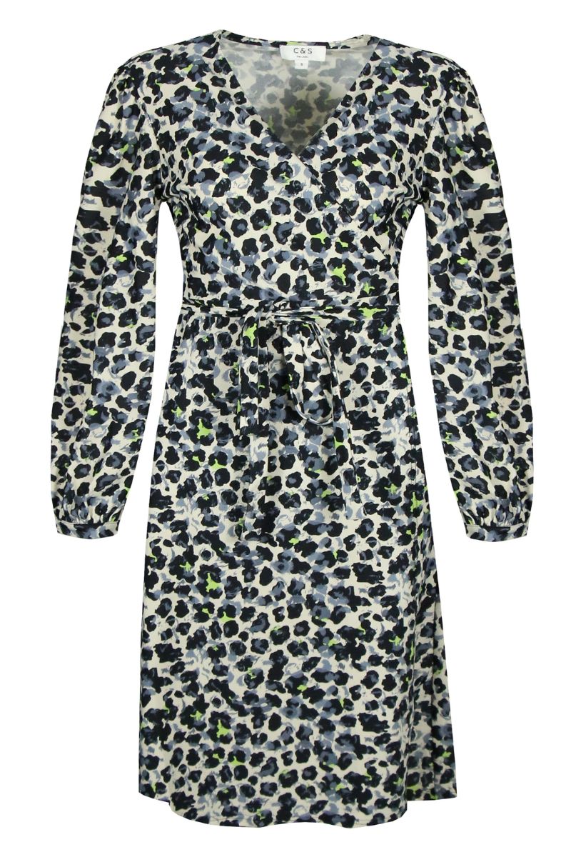 C&S The Label Noek Jurk Zand/Limoen