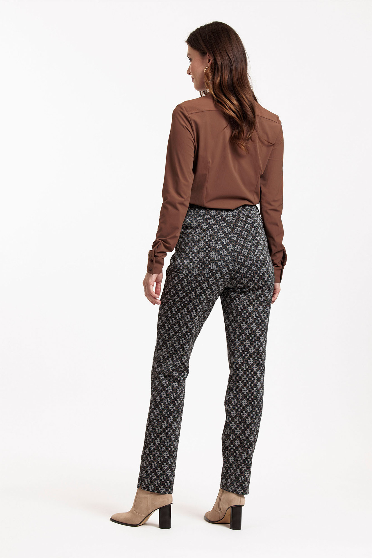Studio Anneloes Anya Clover Punto Trousers Cinnamon/Black