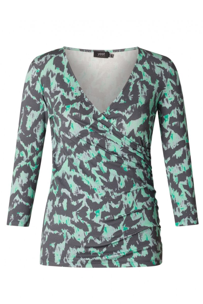 Yest Promedie Essential Top Steel Blue/Multicolour