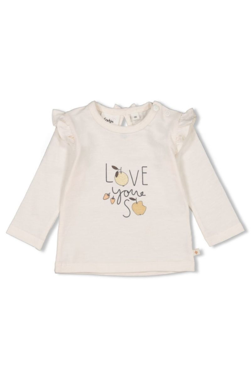 Feetje Longsleeve Ruches Cutie Fruity Offwhite