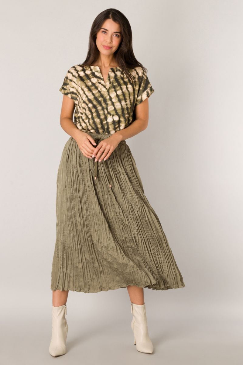 Yest Gozina Essential Top Khaki/Multicolour