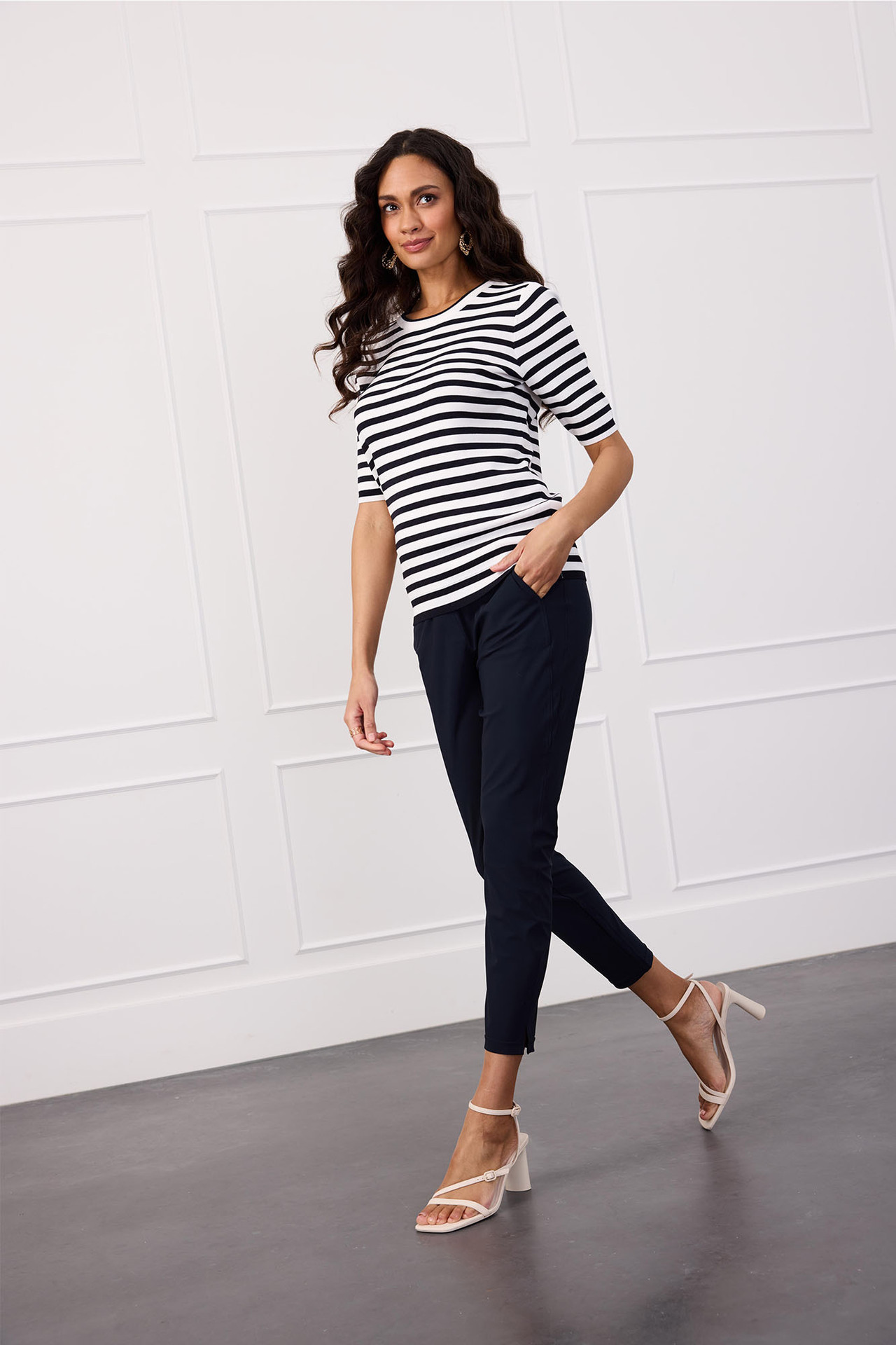 Studio Anneloes Startup Summer Trousers Dark Blue