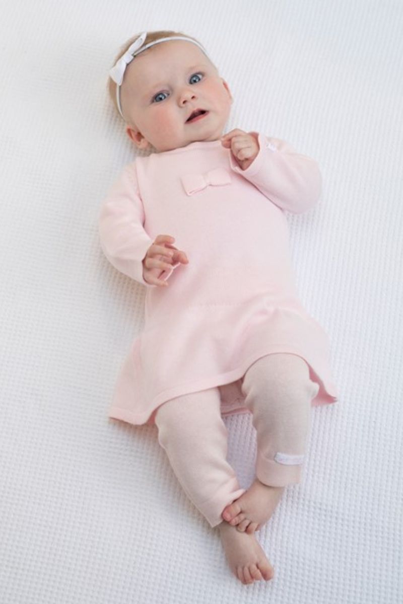 Feetje Jurk First Knit Roze