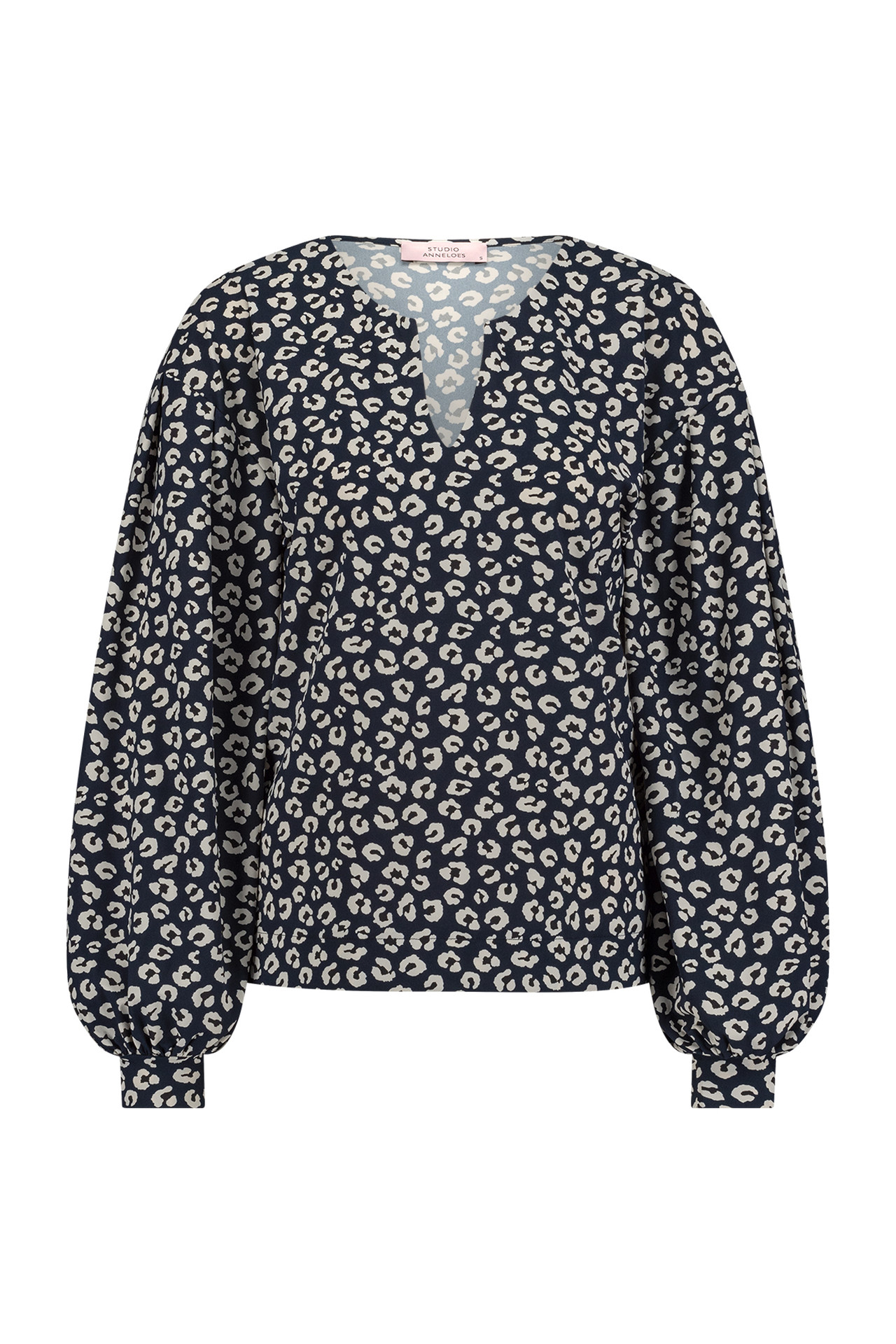 Studio Anneloes Leah Leopard Top Dark blue/Kit