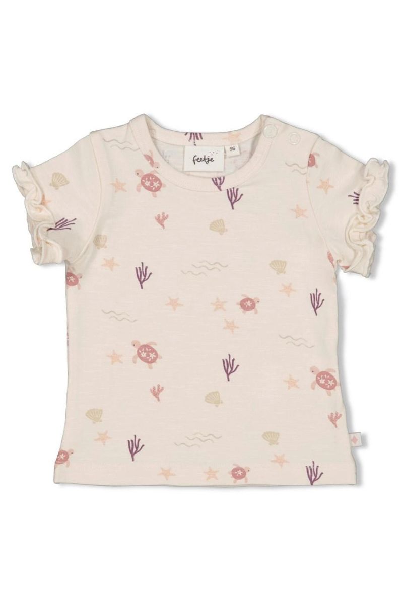 Feetje Shirt AOP Starfish Wishes Offwhite