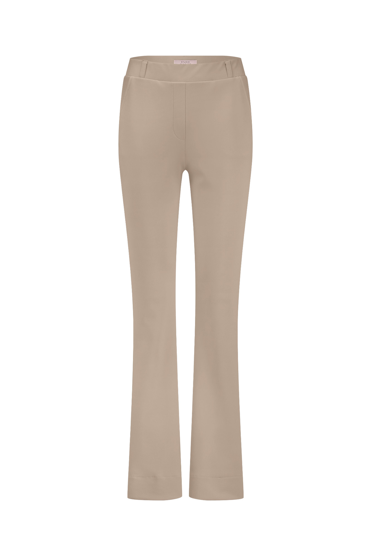 Studio Anneloes Flair Bonded Trousers Latte