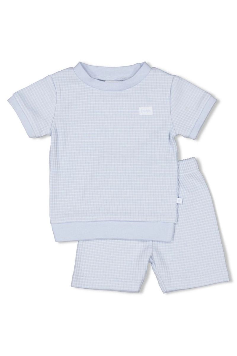 Feetje Shortama Wafel Summer Special Babyblue