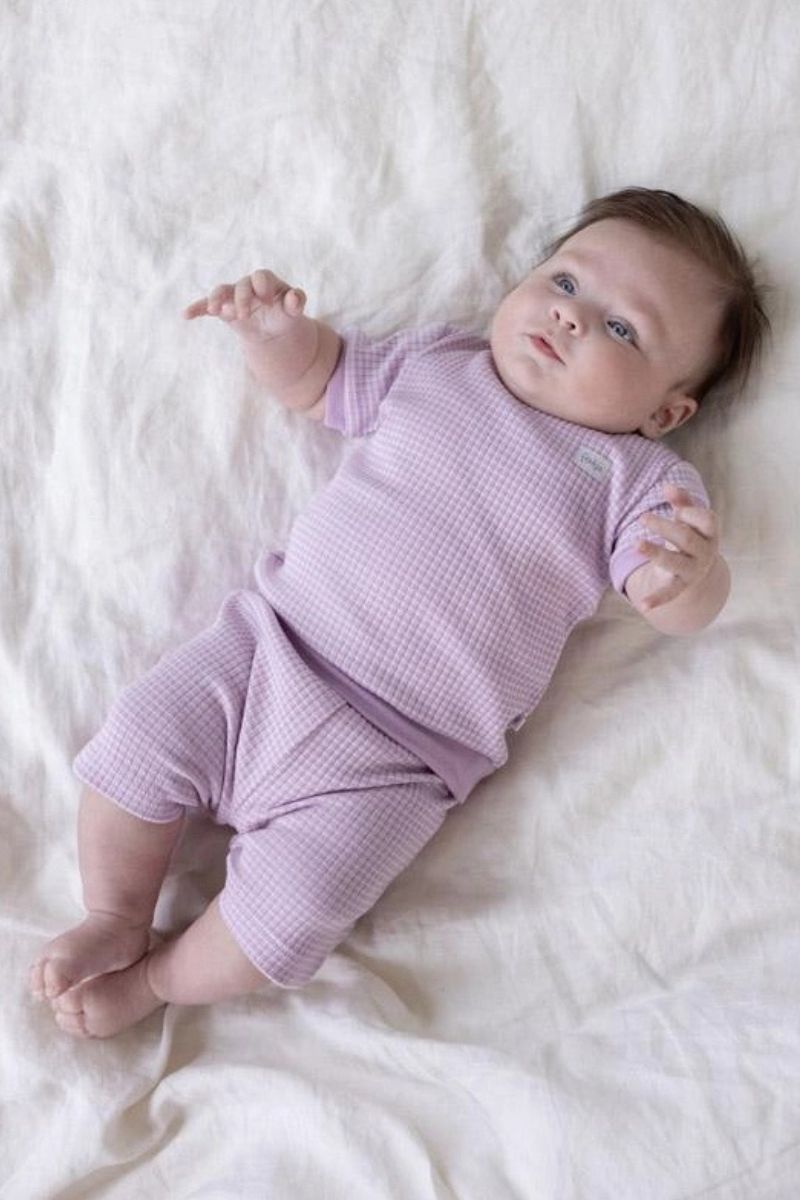 Feetje Shortama Wafel Summer Special Lila