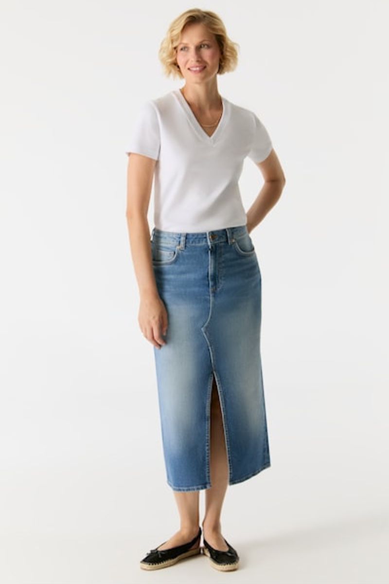 Cup Of Joe Evelyn Skirt Medium Blue