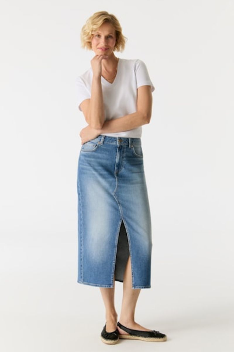 Cup Of Joe Evelyn Skirt Medium Blue