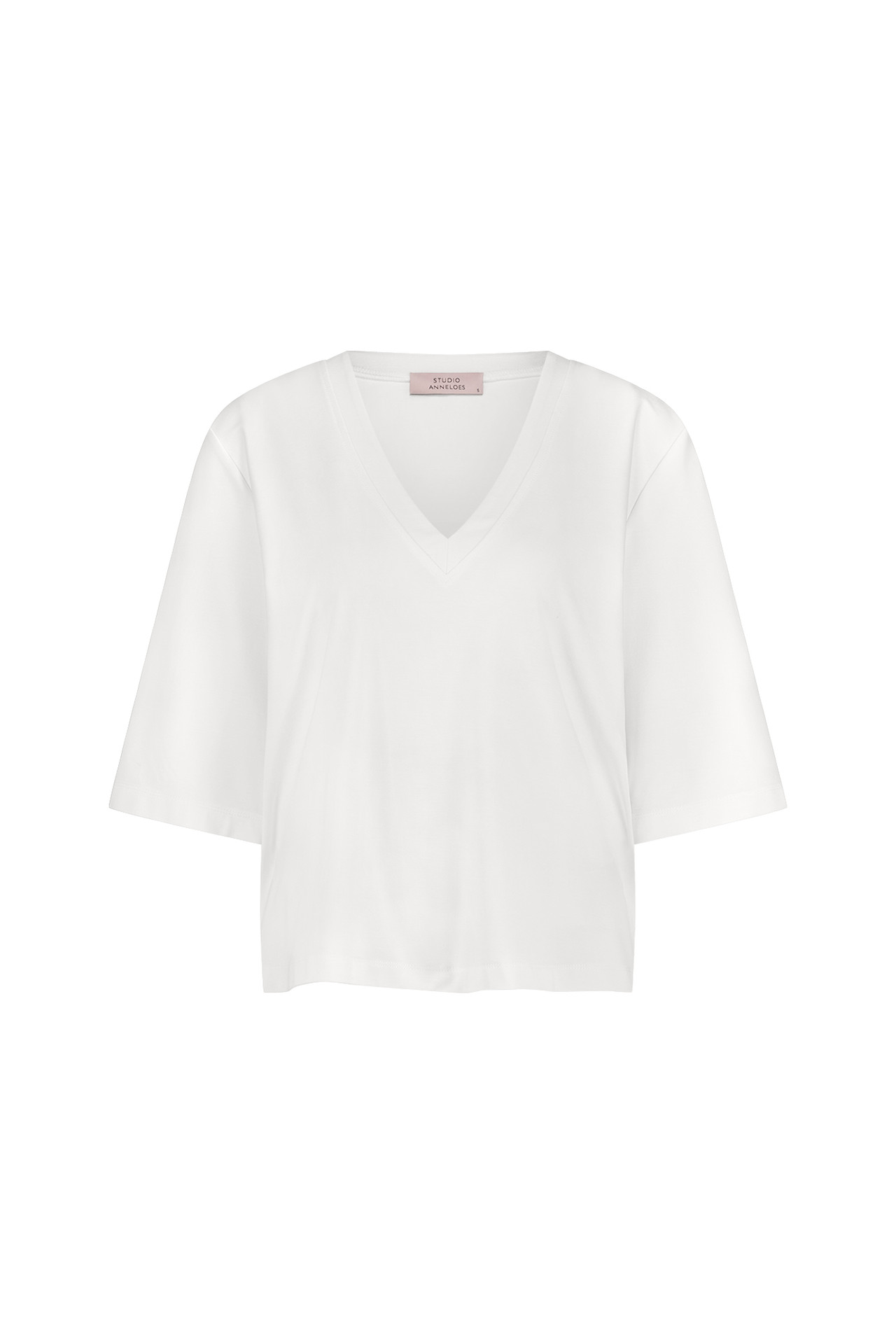 Studio Anneloes Fiore Vneck Shirt White