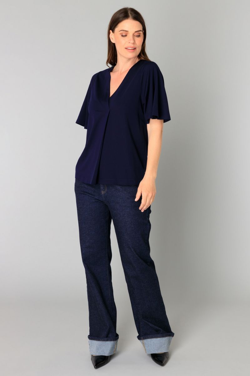 Yest Bryony Top Dark Navy