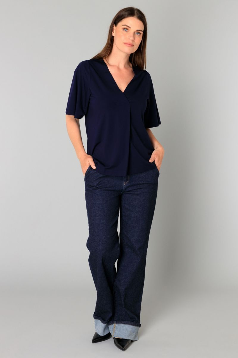 Yest Bryony Top Dark Navy