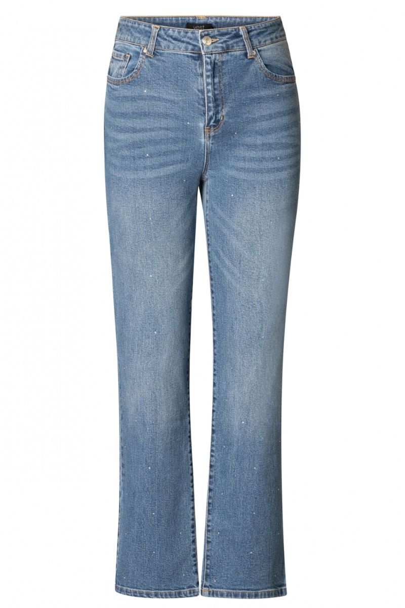 Yest Becky Jeans Denim Stone Wash Blu