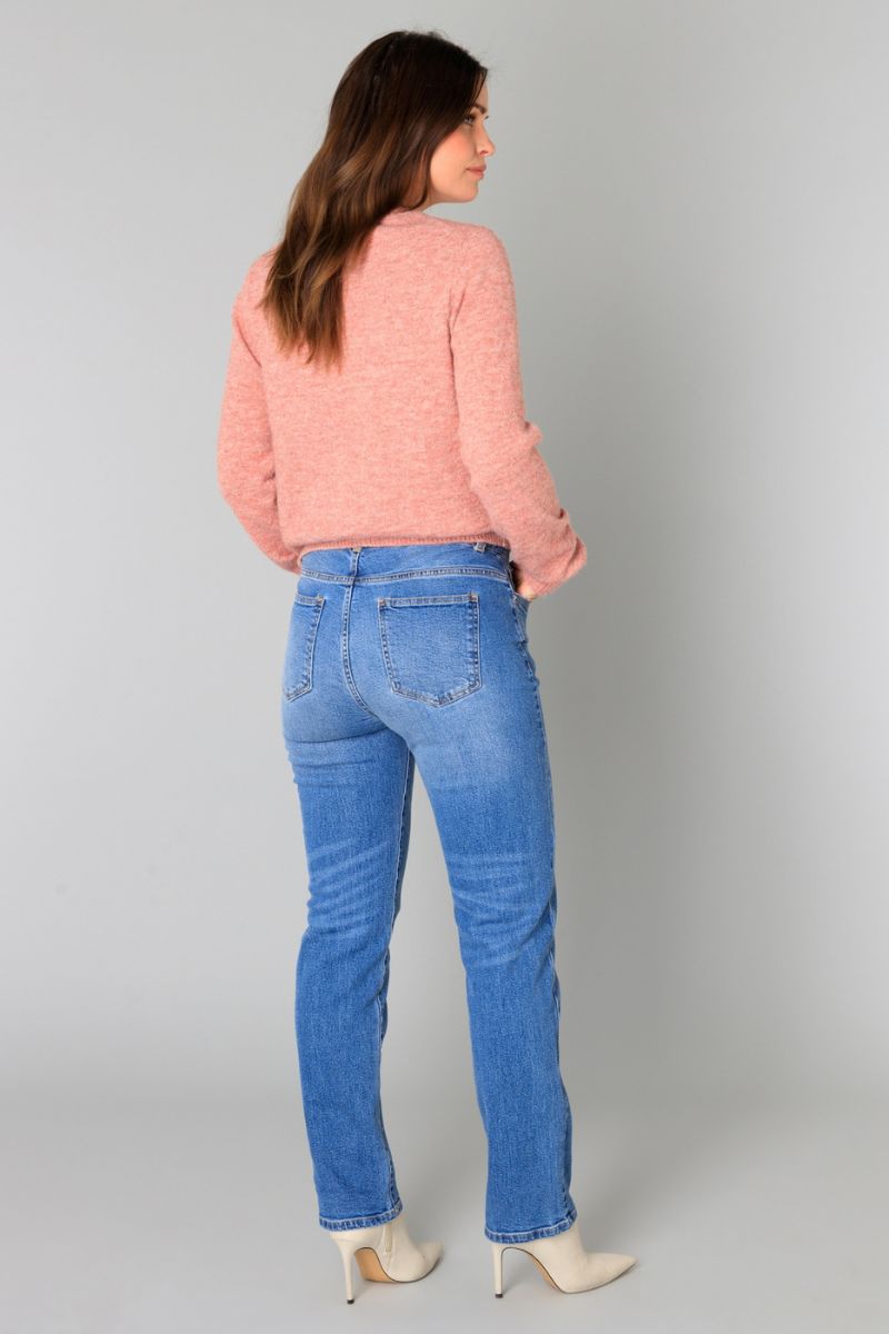 Yest Becky Jeans Denim Stone Wash Blu