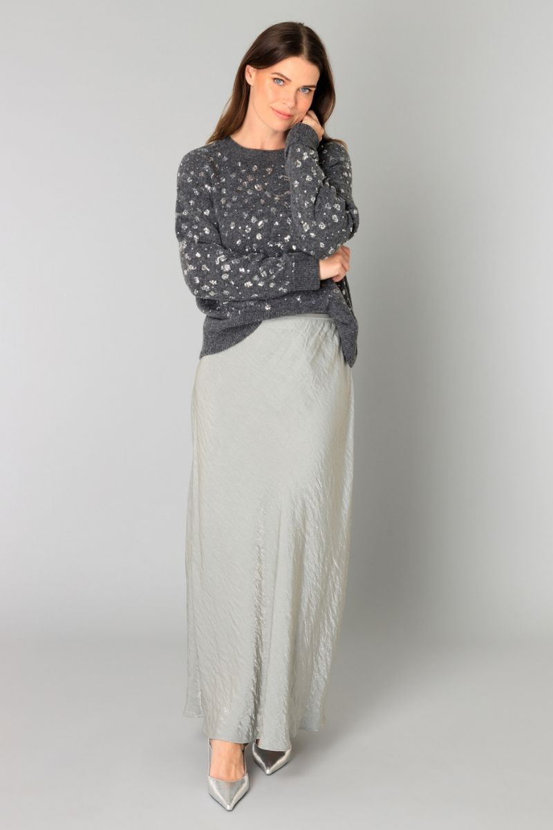 Yest Braelyn Trui Dark Grey/Melange