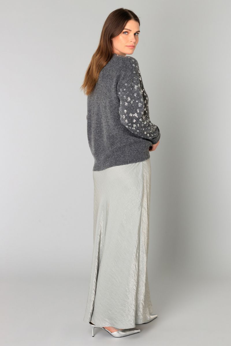 Yest Braelyn Trui Dark Grey/Melange