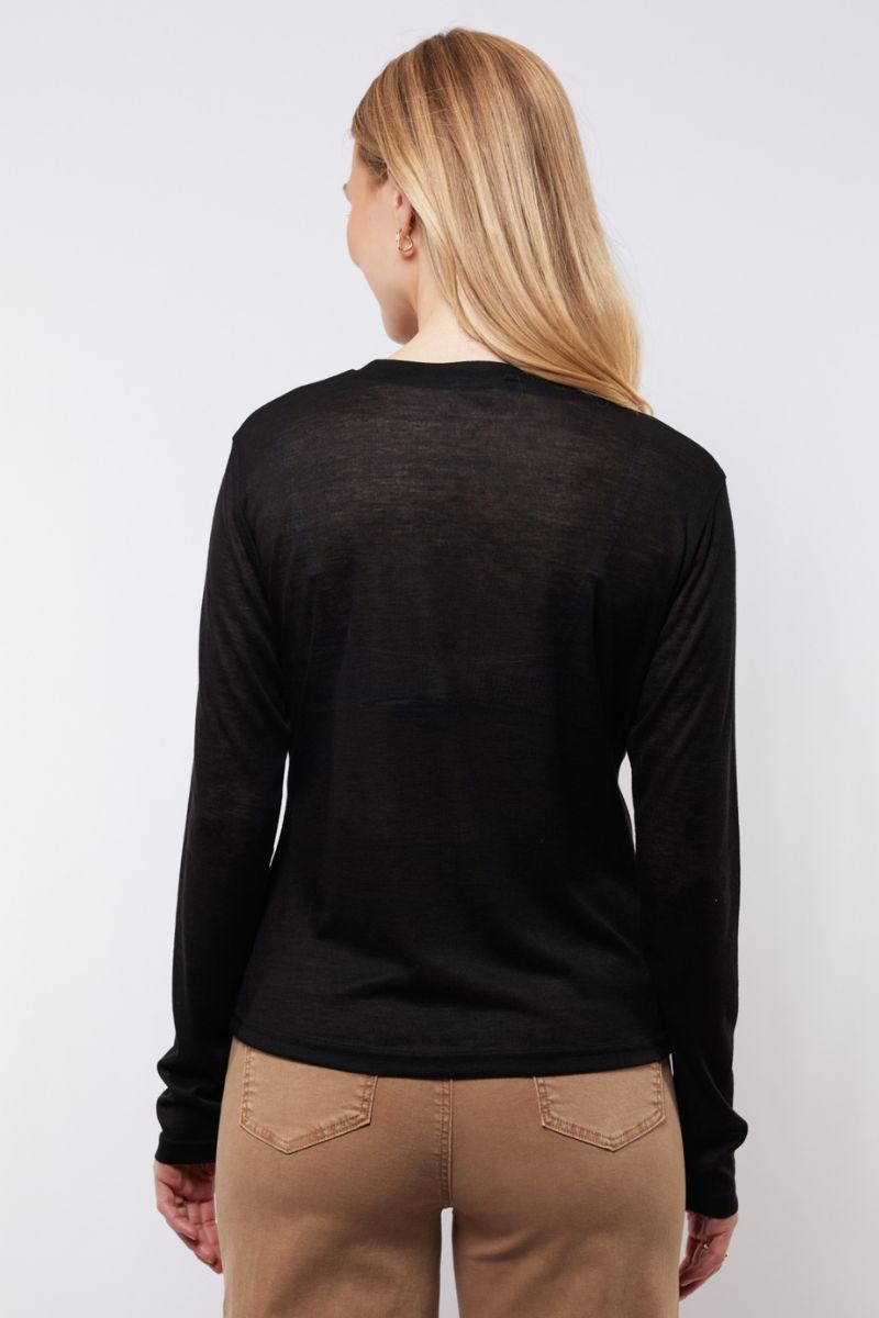 C&S The Label Angel Knit Pullover Black