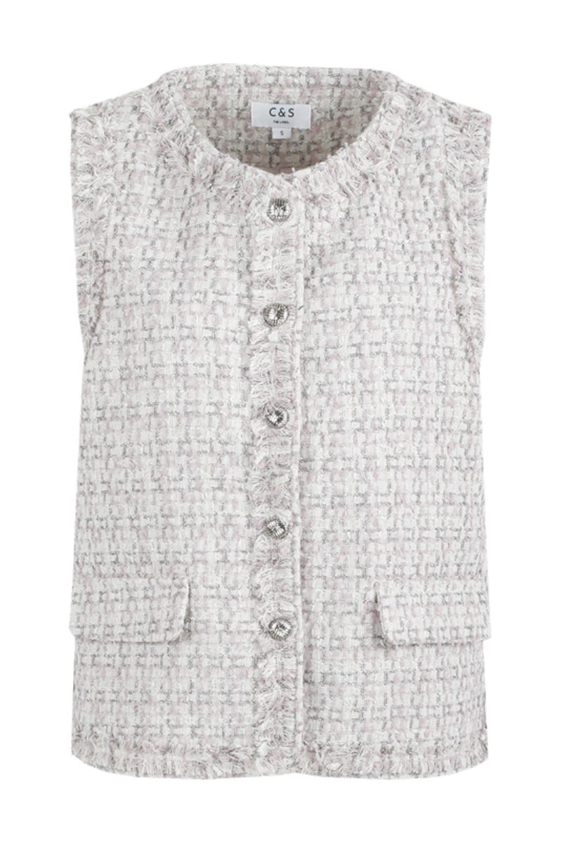C&S The Label Gaby Gilet Moon Rock/Color