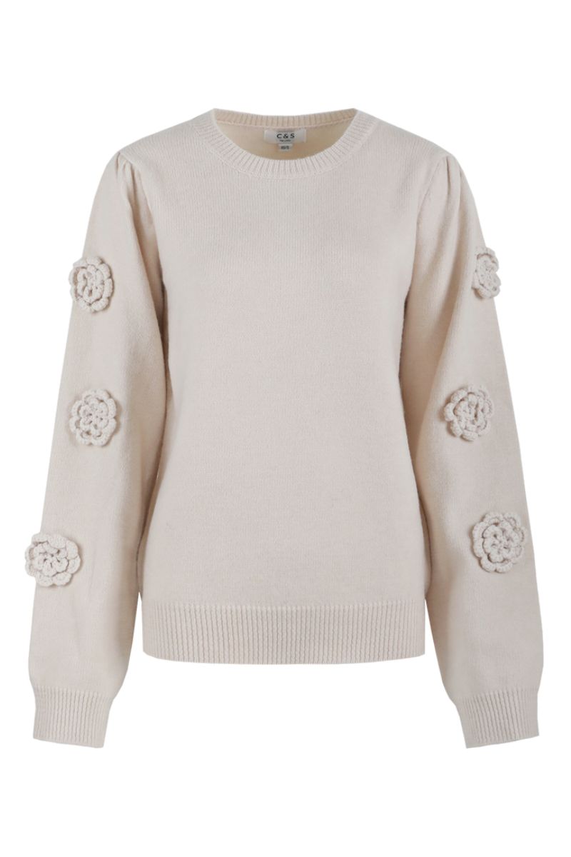 C&S The Label Amira Knit Top Sand
