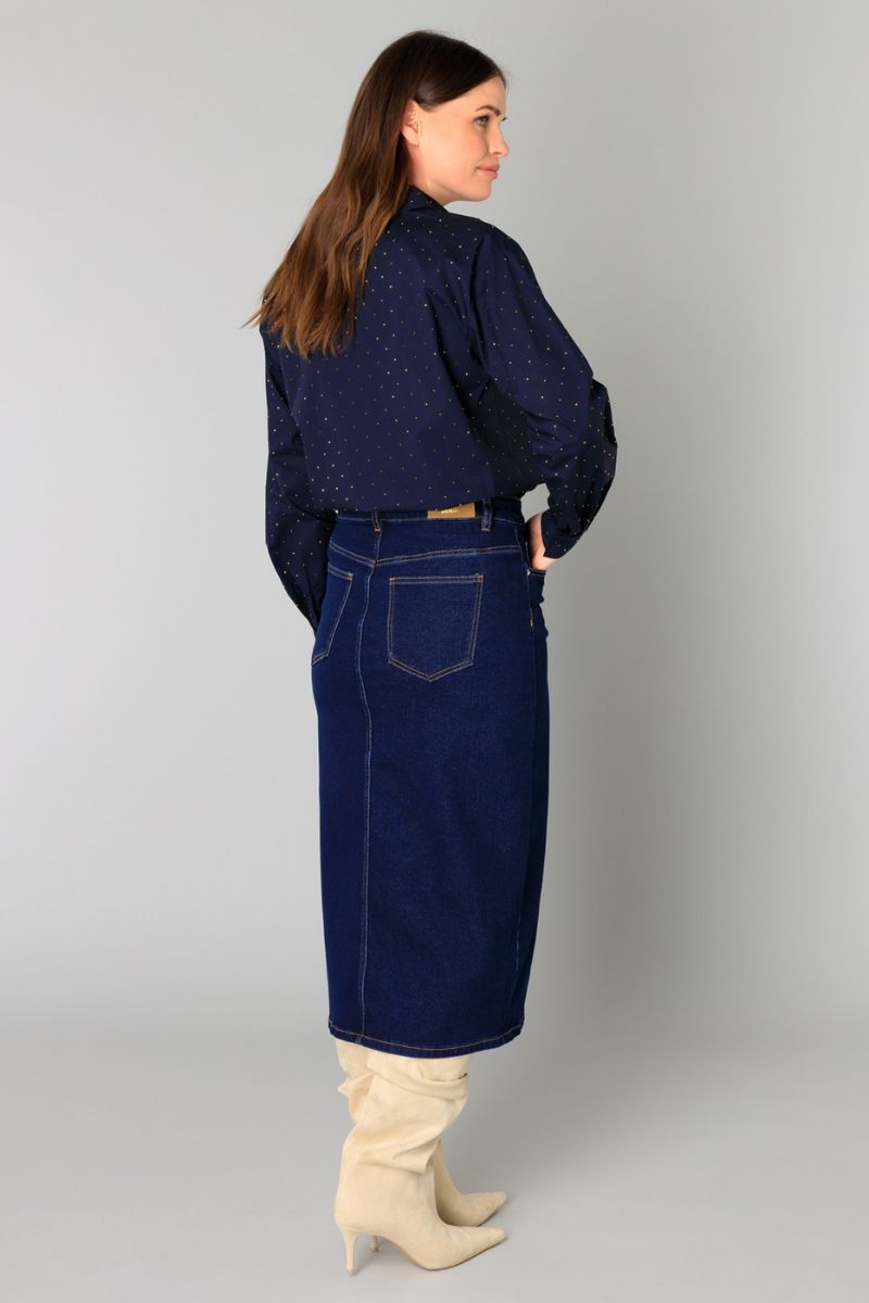 Yest Barbara Rok Dark Blue Denim