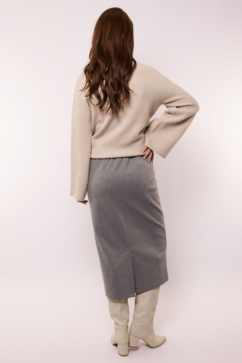 G-maxx Suzette Skirt Gray Melange