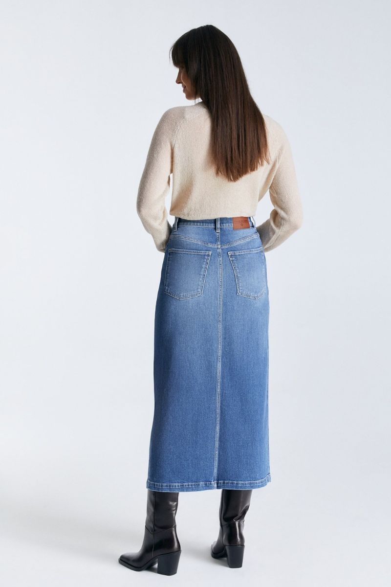 Cup Of Joe Valerie Skirt Medium Blue