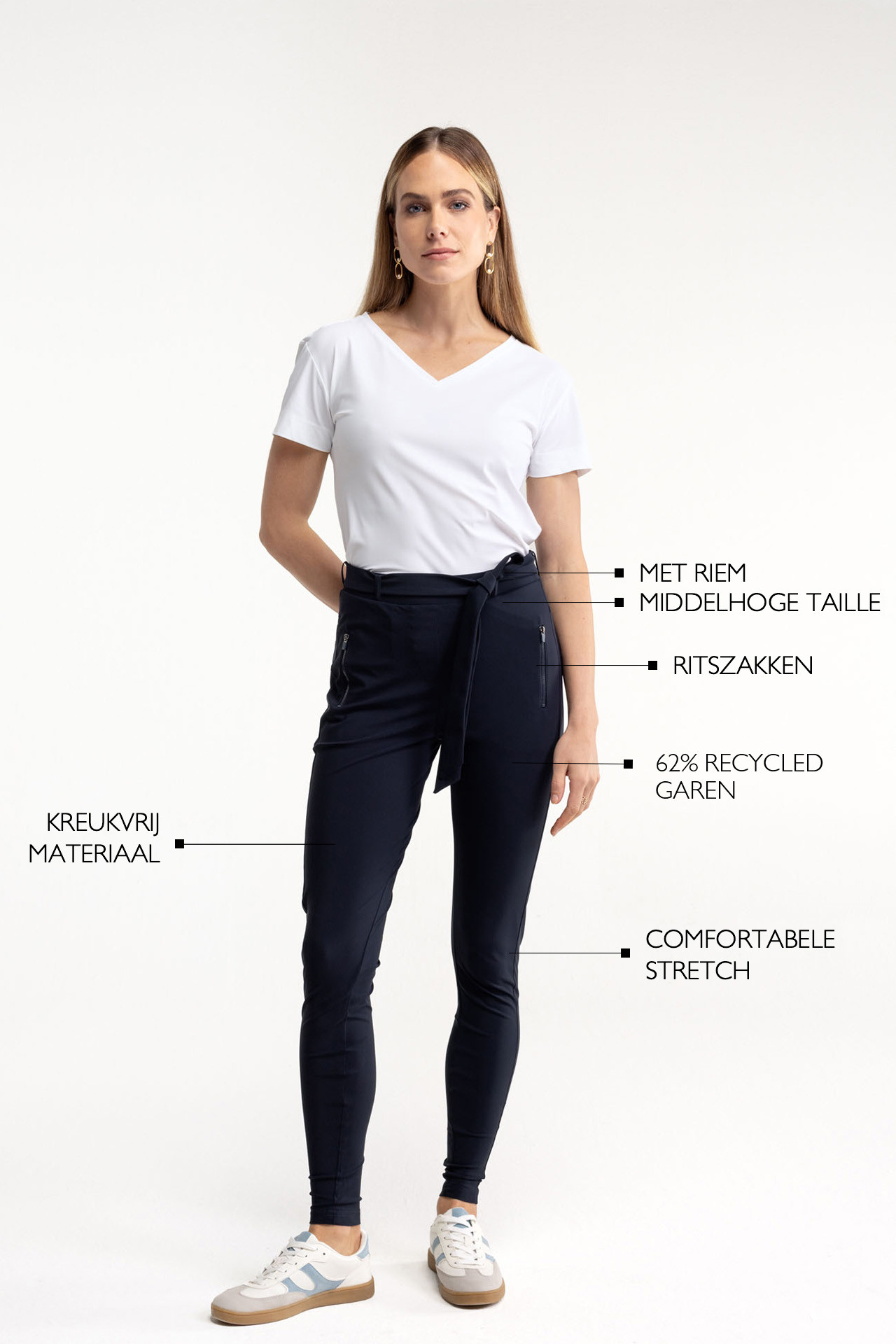 Studio Anneloes Margot Trousers Dark Blue