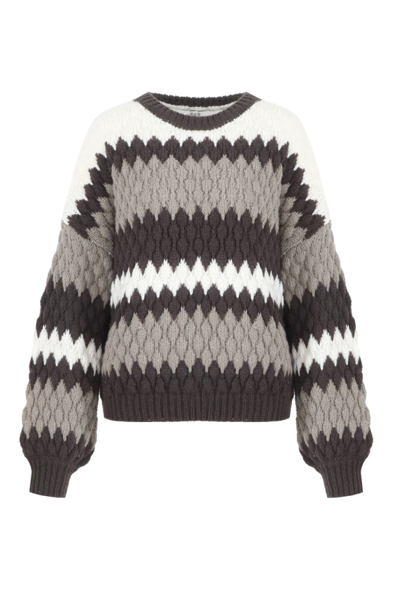 C&S The Label Kool Knit Pullover Dark Chocolate/Bronze