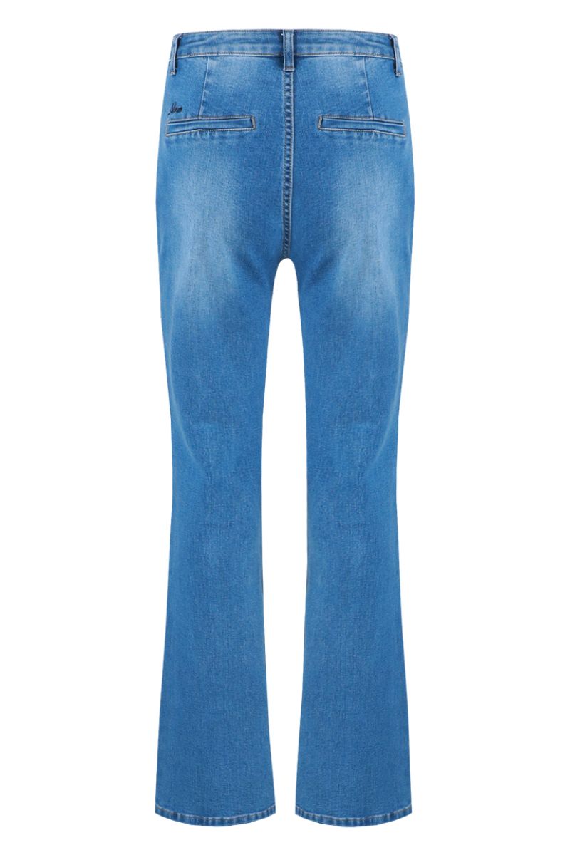 G-maxx Anushka Pants Denim Mid Blue