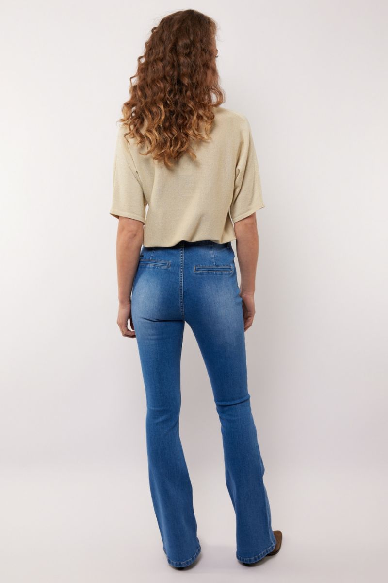 G-maxx Anushka Pants Denim Mid Blue