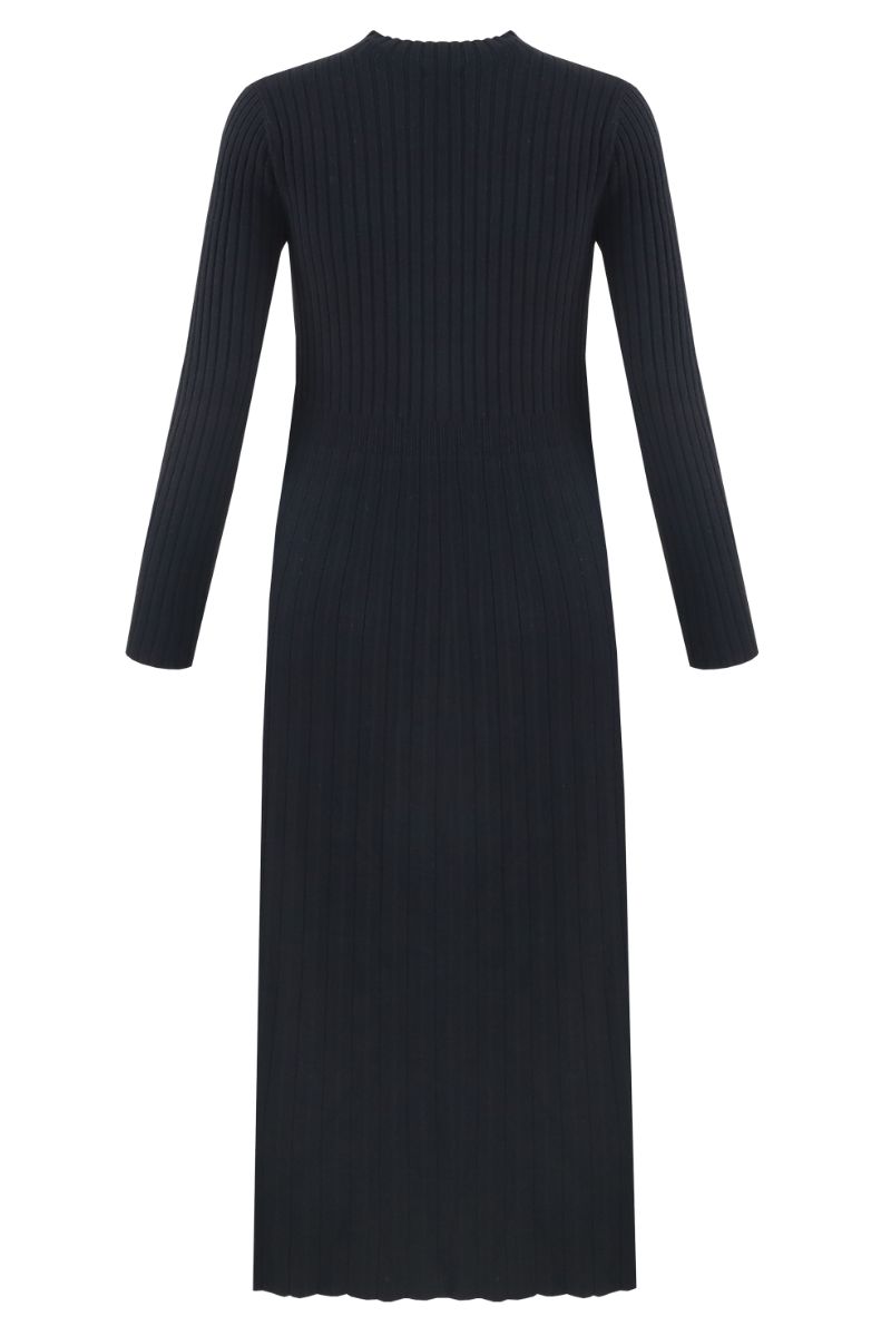 C&S The Label Dalia Knit Dress Black