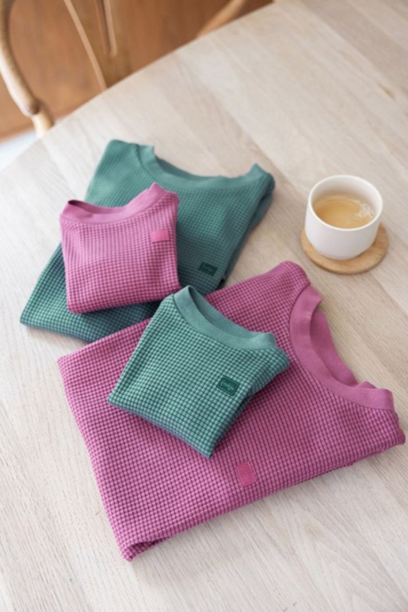 Feetje Wafelpyjama Family Limited Edition Berry