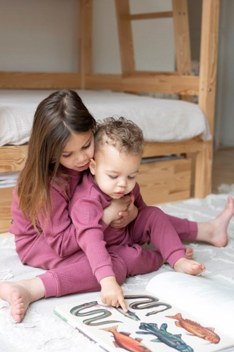 Feetje Wafelpyjama Family Limited Edition Berry