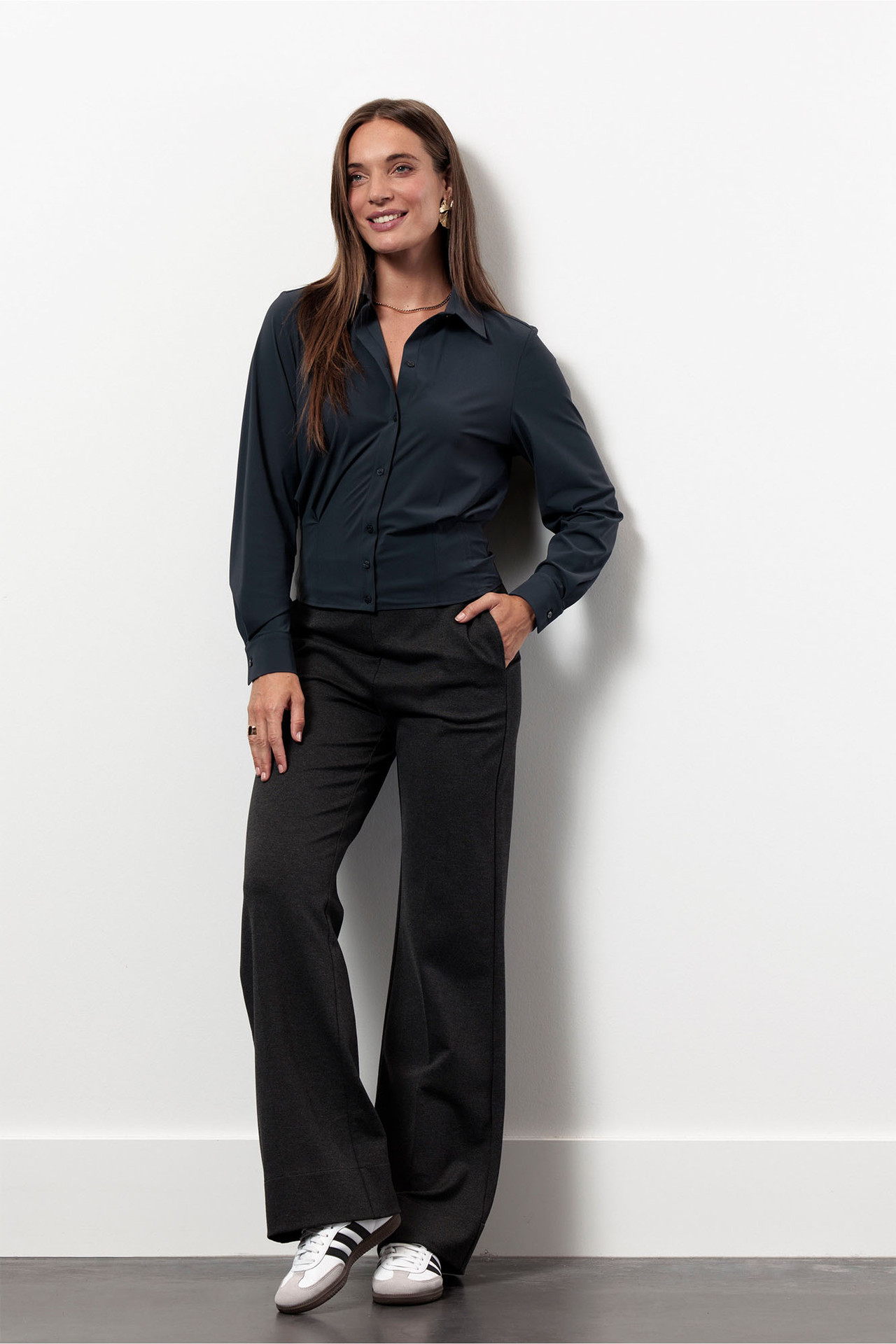 Studio Anneloes Geesje Blouse Antraciet