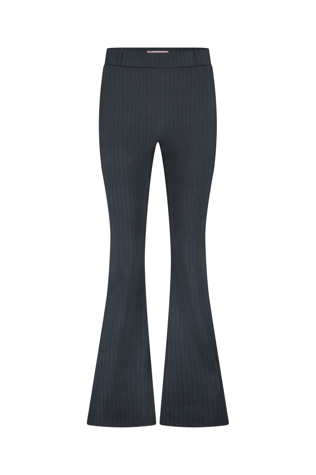 Studio Anneloes Flair Bnd Pinstripe Trousers Antraciet/Dark Blue