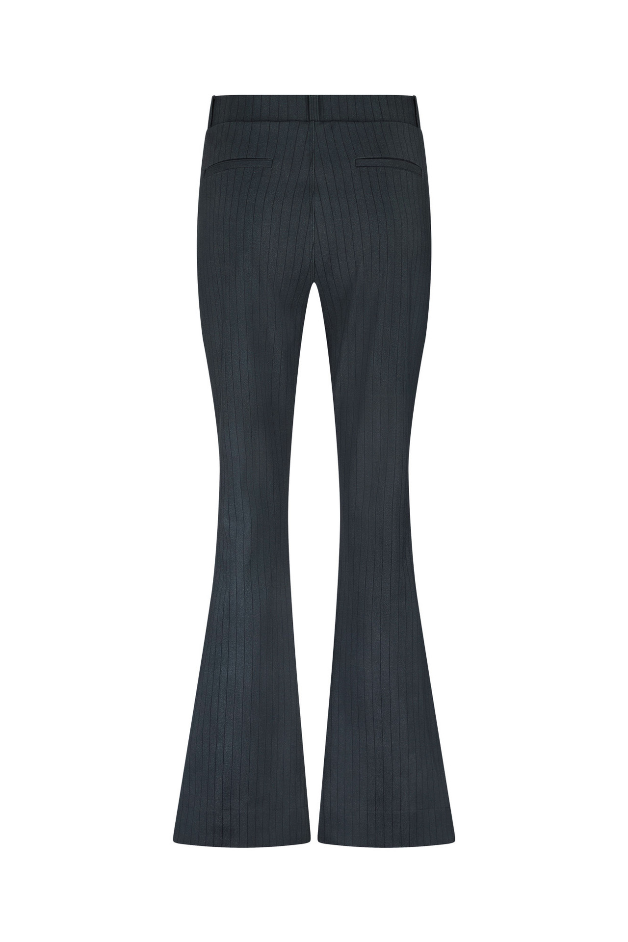 Studio Anneloes Flair Bnd Pinstripe Trousers Antraciet/Dark Blue
