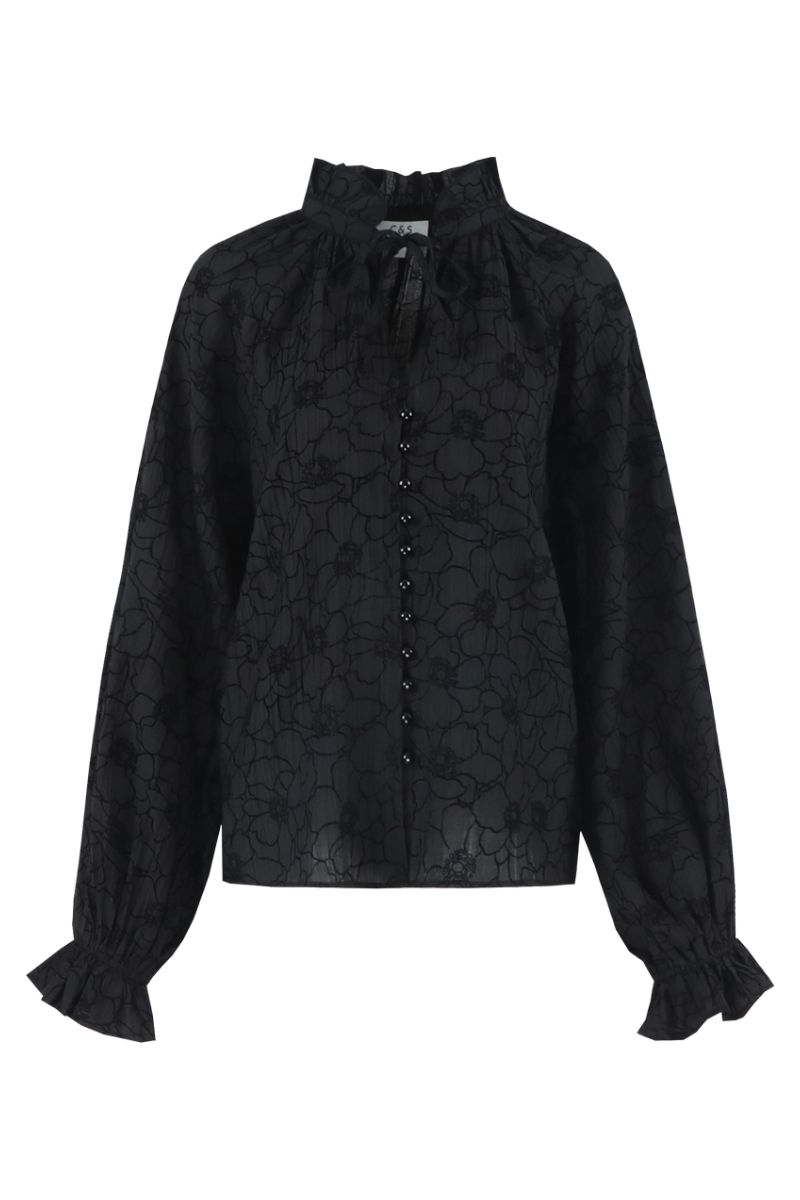 C&S The Label Lies Blouse Black