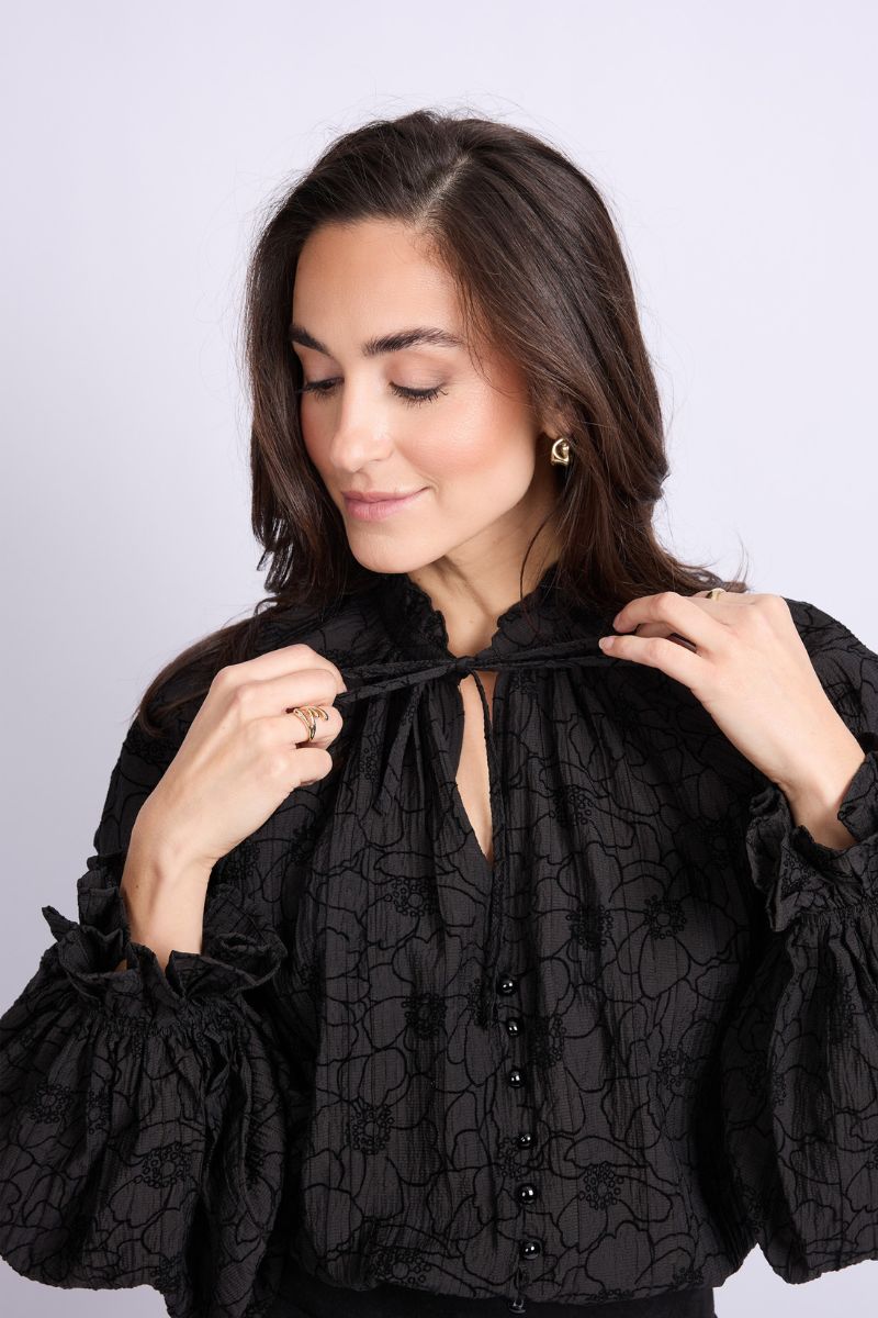 C&S The Label Lies Blouse Black
