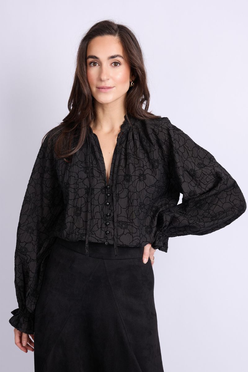 C&S The Label Lies Blouse Black