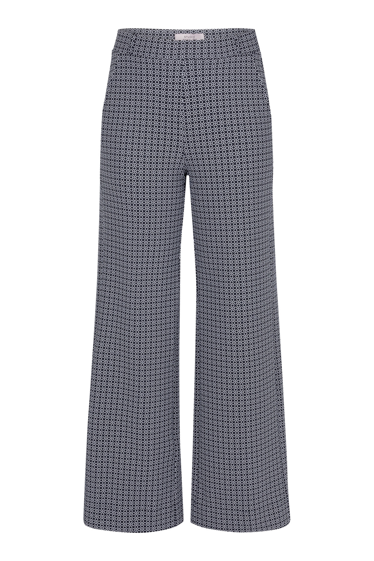 Studio Anneloes Lexie Bonded Circle Trousers Black/Kit