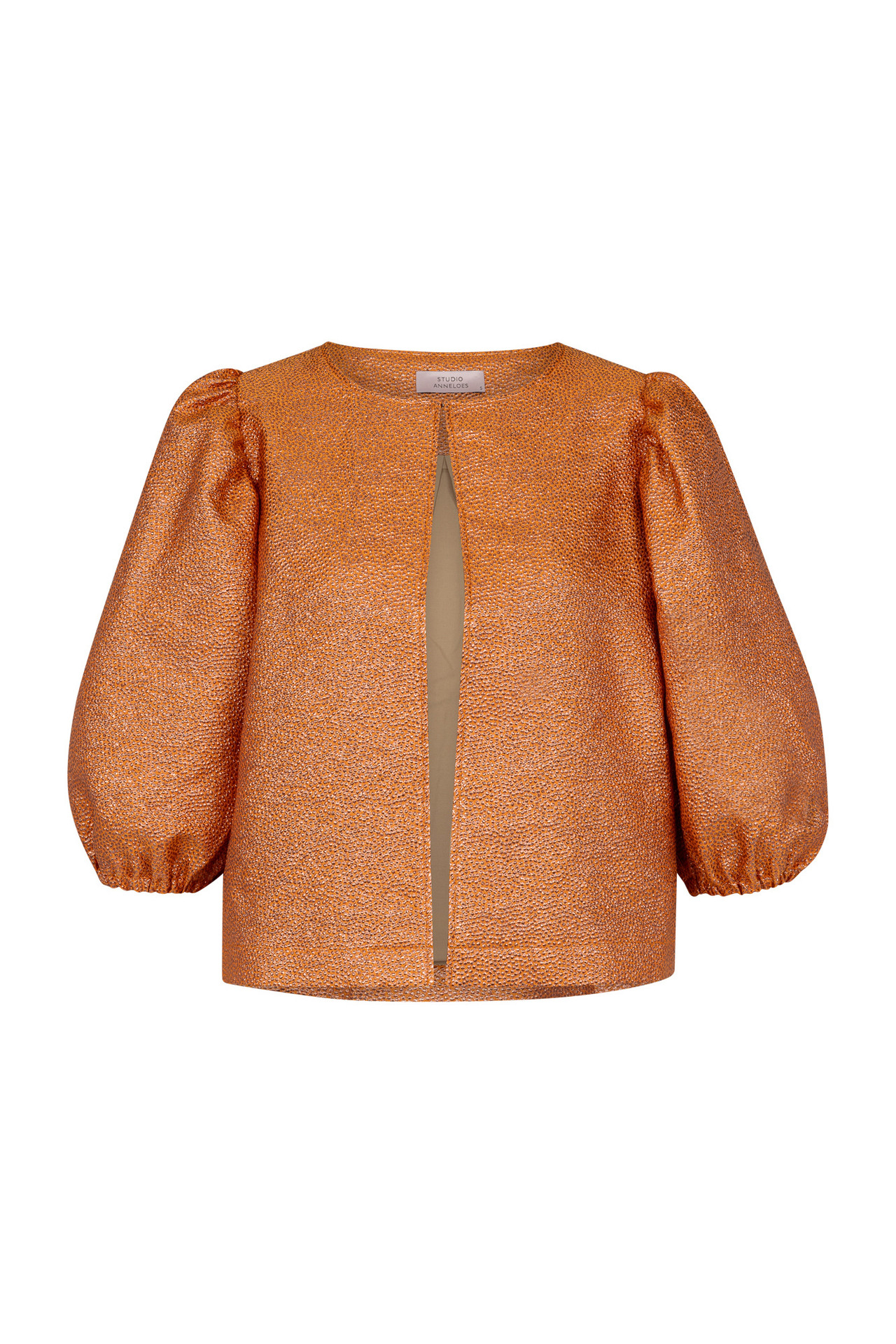 Studio Anneloes Plien Jacquard Blouse Orange