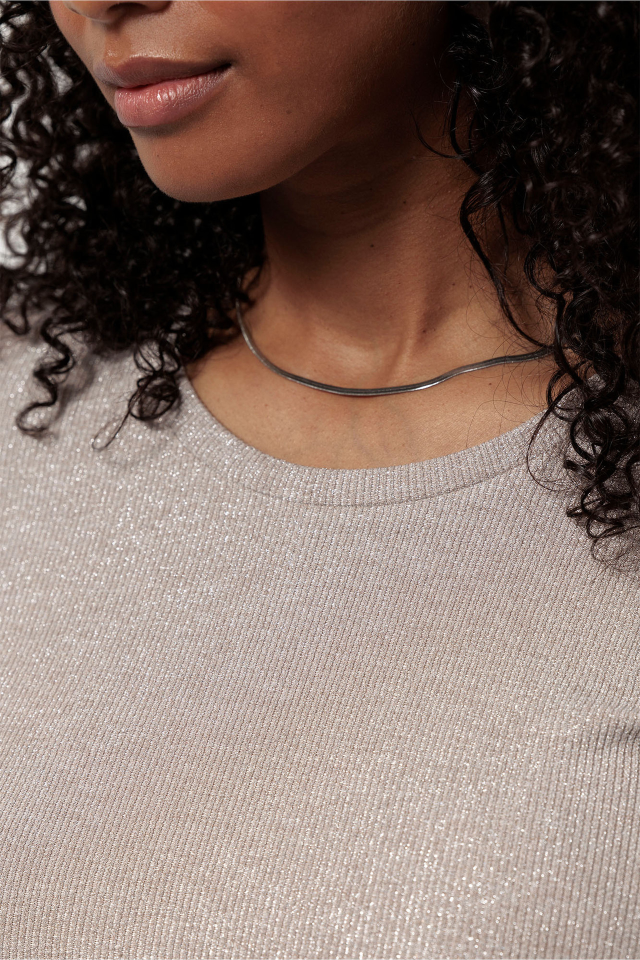 Studio Anneloes Risa Rib Top Latte