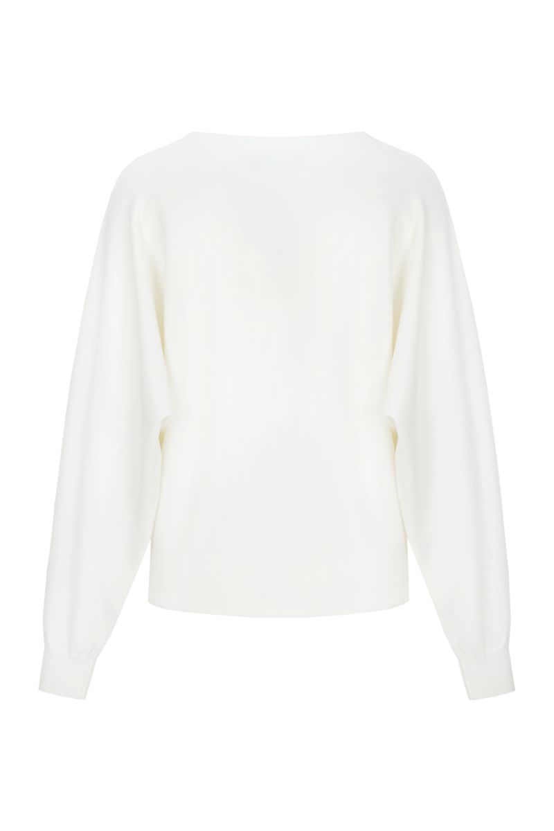 C&S The Label Kiara Knit Cardigan Wool White