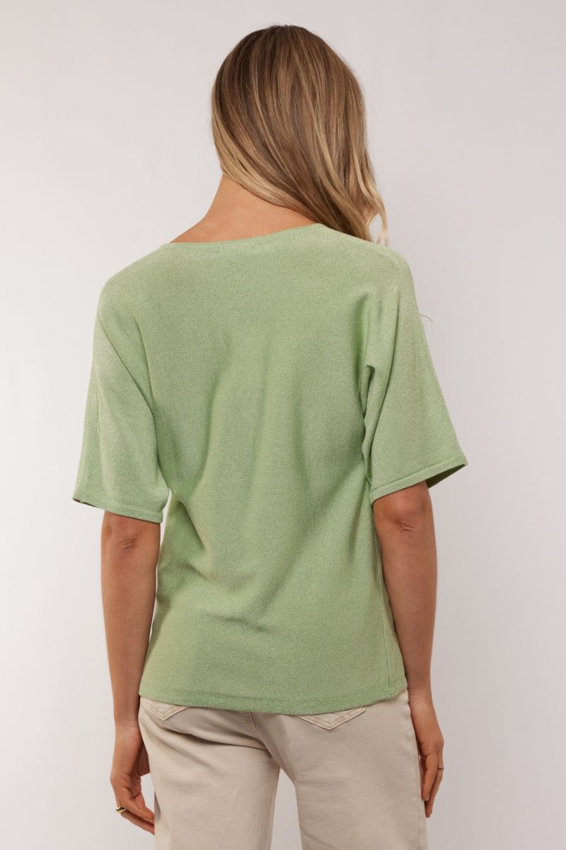 G-maxx Edlin Knit Top Light Moss